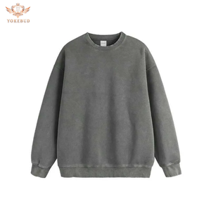 เสื้อสเวตเชิ้ตคอวีถักสีพื้นแบบกำหนดเองสำหรับผู้ชายไซส์ใหญ่จากบังกลาเทศ พร้อมลายพิมพ์เฉพาะตัว ผ้าฝ้าย 100% - Product Image 3