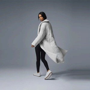 Abrigo acolchado largo personalizado para mujer Abrigo de invierno acolchado de longitud completa con aislamiento y cuello alto para máxima calidez y estilo - Product Image 4