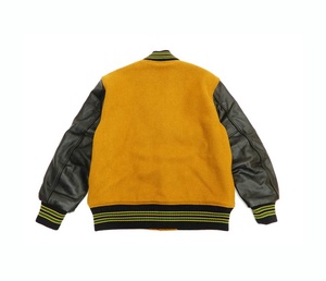 Veste universitaire en laine de haute qualité pour hommes, manches en cuir brodé en chenille, veste universitaire Letterman de baseball personnalisée - Product Image 2