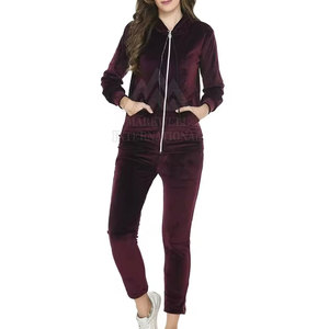 Chándal de Terciopelo Personalizado para Mujer, MOQ Bajo, Mejor Calidad, Precio Económico, Ropa Deportiva de Moda Urbana - Product Image 3