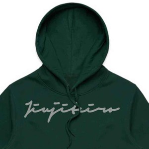 Sweat à capuche Core Signature pour hommes, vert forêt, mélange de coton et de poly épais, coupe régulière, isolé et confortable pour un usage quotidien - Product Image 2