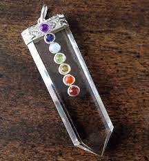 Haute qualité Soha Agate naturel clair Quartz Chakra crayon pendentif Style Feng Shui pour la guérison méditation pas cher prix en vente - Product Image 2