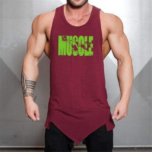 Gym Stringer <b>Singlet</b> With Customized Brand Logo Bodybuilding Tank Top <b>Men</b> - Product Image 5