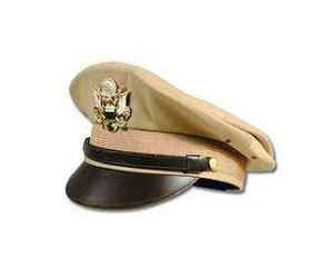 2025 Casquette à visière des officiers d'état-major Chapeau de capitaine authentique Fabriqué à partir de casquettes en cuir de tissu kaki robuste logo personnalisé oem - Product Image 2
