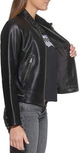 Nueva chaqueta de cuero de moda al por mayor de alta calidad para mujer chaqueta de moda de cuero puro de nuevo diseño transpirable - Product Image 4