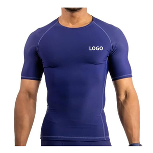 Ropa para correr, protectores de erupción de manga de alta calidad para hombres, suministro de fabricante de ajuste de rendimiento, protector de erupción personalizado - Product Image 2