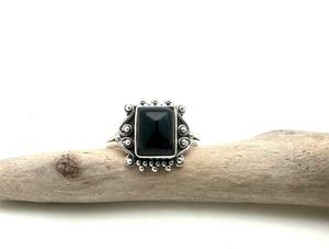 925 Sterling Silver <b>Black</b> <b>Onyx</b> Gemstone <b>Ring</b> Jewelry Handmade Silver Boho Style <b>Ring</b> Jewelry For Women Wedding Gift For Wife - Product Image 3