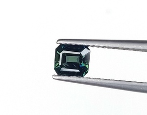 Haute qualité 100% saphir sarcelle naturel pas de chaleur octogone coupe 1.02 carat profond vert sarcelle septembre pierre de naissance pour la fabrication de bagues - Product Image 2