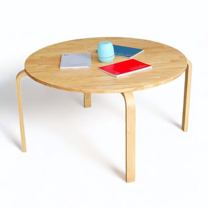 Table Ronde Moderne pour Enfants 80cm Ergonomique en Bois d'Hévéa Multicolore pour École, Cuisine, Extérieur et Chambre - Product Image 1