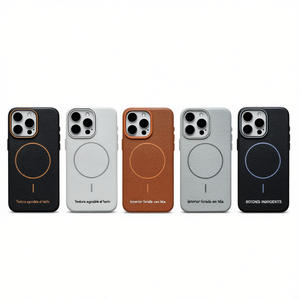 Funda Protectora Ligera de Cuero Artificial con Relieve Magnético para A56 con Textura de Lichi para Teléfono Móvil - Product Image 1