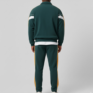 Hot Selling Custom Men's Winter Nylon Tracksuits Printed Windproof Breathable Quick Dry Set Zip 100% Polyester Sweat Suit - Product Image 2