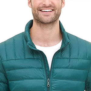 Nouvelle arrivée Veste matelassée pour homme de style urbain Grande taille Logo brodé personnalisé Col montant pour l'hiver Veste gonflée de haute qualité à bas prix - Product Image 5