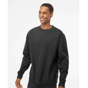 Sweat-shirt en coton pour homme 310GSM Sweat-shirt à manches longues et col rond pour homme - Product Image 2