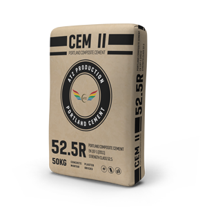CEM II 52.5R - ATZ Cemento Portland Precio asequible de alta resistencia y puede hacer marca OEM Para la construcción - Product Image 1