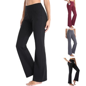 Women's <b>Pants</b> Solid Elegant Women's Bell Bottom <b>Pants</b> Palazzo <b>Lady</b> Flared Wide Leg <b>Pants</b> High Waist <b>Ladies</b> Career Sports - Product Image 1
