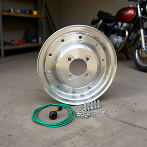 ขอบล้ออะลูมิเนียมแบบถอดได้ขนาด 2.10 x 8 สำหรับล้อรถจักรยานยนต์แบบไม่มียางใน - Product Image 3