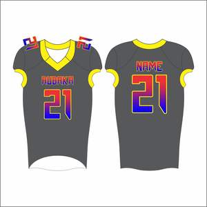 Vente en gros Uniforme de football américain unisexe de haute qualité Ensemble de football confortable respirant grande taille - Product Image 3