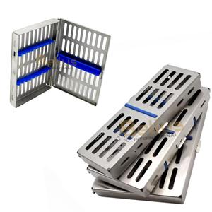 Kit maestro quirúrgico de implantes dentales de 17 piezas definitivo, instrumentos de cirugía oral con estante de casete de esterilización Premium, acero CE - Product Image 5