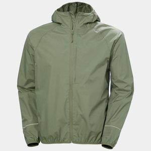 Nouveau design, veste de pluie décontractée de couleur verte pour le sport en plein air avec fermeture à glissière, coupe-vent mince et imperméable - Product Image 4