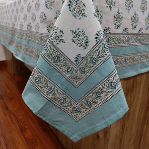 Moderno 100% algodón bloque de mano impreso Buti CUBIERTA DE LINO DE MESA técnicas hechas a mano - Product Image 1