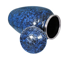Urna de aluminio azul mármol para adultos para cenizas humanas urnas de cremación para urnas decorativas funerarias - Product Image 6