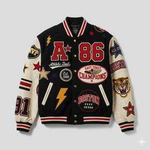 Chaqueta Universitaria de Nailon de Alta Calidad, Chaqueta Cortavientos Personalizada, Chaqueta Deportiva Impermeable Estilo Béisbol, Uniforme de Equipo al por Mayor - Product Image 5