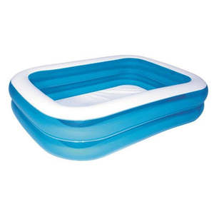 Piscina familiar rectangular transparente inflable Bestway 54005 - Product Image 1
