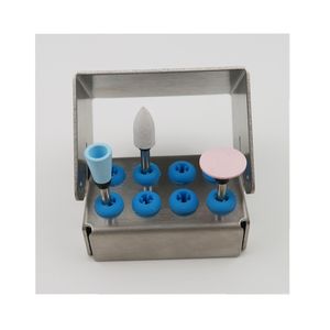 Boîte de stérilisation pour fraises en acier inoxydable 4/6/8 trous porte-fraises dentaires - Product Image 1