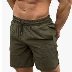 Shorts de sport en maille unie personnalisés OEM pour hommes, shorts décontractés d'été, jogging, streetwear, coupe régulière, shorts en polyester - Product Image 3