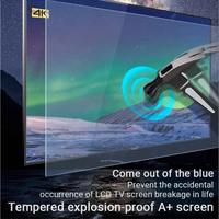 Gran Oferta, Mejor Precio, Televisor Inteligente Android LED 4K HD sin Marco de 50 Pulgadas para Uso en el Hogar y Hoteles