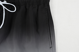 <b>Men's</b> Casual 100% Polyester Swim <b>Trunks</b> Breathable Elastic Mid-Waist Canvas Breathable Mesh Liner Plain Dyed Solid Shorts - Product Image 3