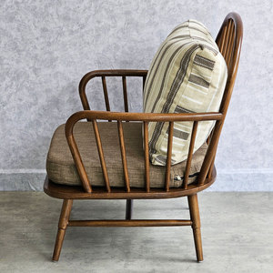 Single Bamboo Upholstered <b>Sofa</b> with Ash <b>Wood</b> <b>Frame</b> GSD68066 - Product Image 3