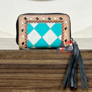 Célèbre Designer Marque En Cuir Coin Sac À Carreaux En Cuir Taille Porte-clés Sac Portefeuille Portable Porte-Monnaie Avec Fermeture Éclair Écouteur Sac - Product Image 1