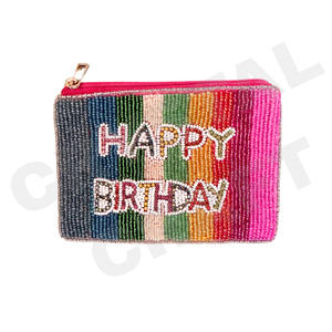 Pochette à monnaie perlée Mardi Gras belle pochette à monnaie perlée personnalisée portefeuille pour femmes pochette à monnaie à la mode avec - Product Image 4