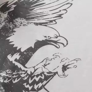 T-Shirt Hommes Logo Personnalisé Hip Hop Strass 100% Coton Lavé O-cou Sérigraphie Techniques Lettre Fade Sérigraphie - Product Image 4