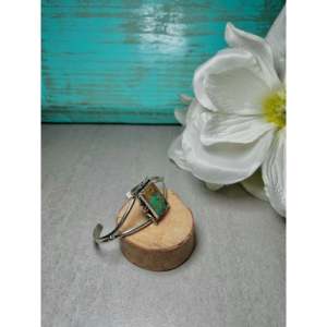 Rita Lee Kingman Turquoise & Sterling <b>Silver</b> Fashion <b>Cuff</b> <b>Bracelet</b> - Product Image 2