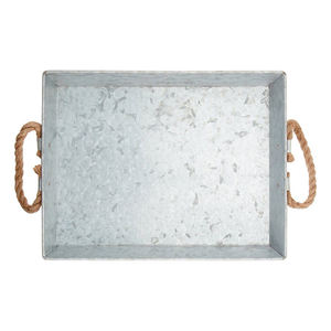 Plateau en métal brossé galvanisé de luxe de qualité supérieure sans danger pour les plats et assiettes de restauration et de restauration haut de gamme - Product Image 6