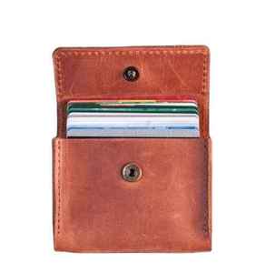 ใหม่2025กระเป๋าใส่เหรียญหนังแท้บางกระเป๋าสตางค์บางสไตล์ทันสมัยใช้ได้ทั้งชายและหญิงดีไซน์ทันสมัยล่าสุดแบบพับธนบัตร RFID บล็อค - Product Image 5