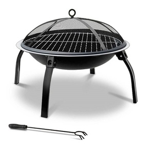 Pozo de fuego de forma redonda de hierro forjado a granel Pozo de fuego de hierro fundido recién llegado para exteriores e interiores con soporte de metal resistente - Product Image 3