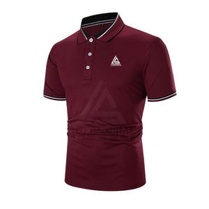 T-shirts polo pour hommes de qualité supérieure T-shirts polo pour hommes coupe ajustée T-shirts polo respirants pour hommes - Product Image 2