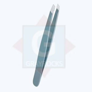 Pinzas de Precisión de Acero Inoxidable Duradero de Marca Privada con Punta Inclinada de 10 mm de Longitud, Pinzas de Extensión para Depilación - Product Image 2