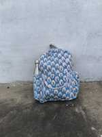Sac à dos pour Macbook de petite taille pour femmes avec fermeture à glissière, durable, élégant, portable, en coton, pour les livres et les voyages