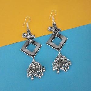 Tip Top Fashions 1314940A espejo chapado oxidado Jhumki candelabro pendientes accesorio de joyería de moda - Product Image 1