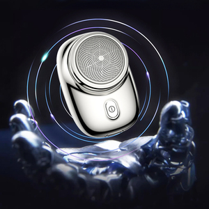 ماكينة حلاقة إلكترونية دوارة محمولة 2 في 1 قابلة لإعادة الشحن عبر USB، مقاومة للماء، أداة تشذيب اللحية وشفرة حلاقة للرجال للاستخدام على الجسم RV - Product Image 1