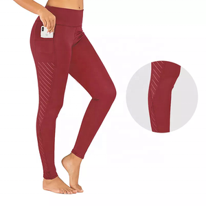 Mallas de Yoga con cintura elástica para mujer, mallas transpirables de cintura alta sin costuras para gimnasio, ropa deportiva elástica a prueba de sentadillas - Product Image 6