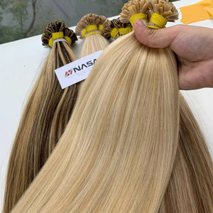 Produits spéciaux Fournisseur en gros Extension de cheveux à la kératine du Vietnam Pointe plate Cheveux bruts droits Prix de gros Couleurs de piano Pas cher - Product Image 1