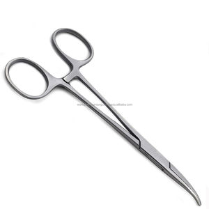Pinzas Hemostáticas Quirúrgicas Curvas Kelly de Precisión Mundial, Kit Quirúrgico con Bloqueo, Instrumentos Manuales Veterinarios y Dentales de Acero Inoxidable - Product Image 2