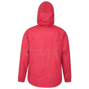 Outdoor Use Low MOQ Men <b>Hooded</b> Canvas <b>Rain</b> <b>Jacket</b> with Front Logo Eco-Friendly Windproof Breathable Private Label Winter <b>Jacket</b> - Product Image 2