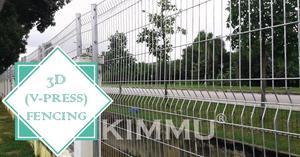 Panel de valla de malla de alambre soldado curvado 3D con revestimiento en polvo personalizado de 5 pies a 10 pies para jardín al aire libre - Product Image 3