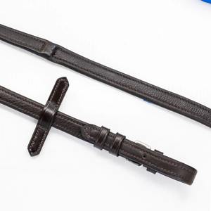 REFLEXIÓN Patente Brida ecuestre anatómica de cuero curtido vegetal con un tocado anatómico acolchado blanco suave - Product Image 4